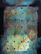 Blue Rivet Panel